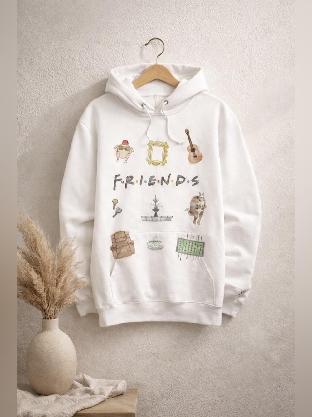 Friends TV Show Graphic Hoodie Urban Outfitters Medium